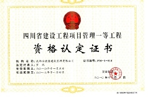 项目管理一等证书
